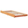 vidaXL Bedframe Bruin 90 x 200 cm Massief grenenhout