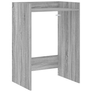 vidaXL Wasmachinekast Grijs Sonoma 67,5 x 48 x 97 cm Bewerkt hout