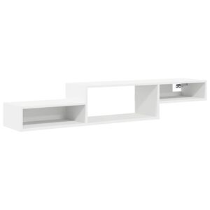 vidaXL Wandgemonteerd tv-meubel Muurmontage Wit 150 x 28 x 26 cm