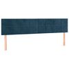 vidaXL Boxspring met matras fluweel donkerblauw 180x200 cm