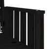 vidaXL Tuinbank met tafel 2-zits massief grenenhout zwart