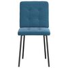vidaXL Eetkamerstoelen 4 st fluweel blauw