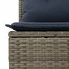 vidaXL 13-delige Loungeset met kussens poly rattan grijs