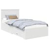vidaXL Bedframe met lade met hoofdeinde Wit 90 x 190 cm Bewerkt hout