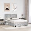 vidaXL Bedframe met lade met hoofdeinde met opslag Bewerkt hout