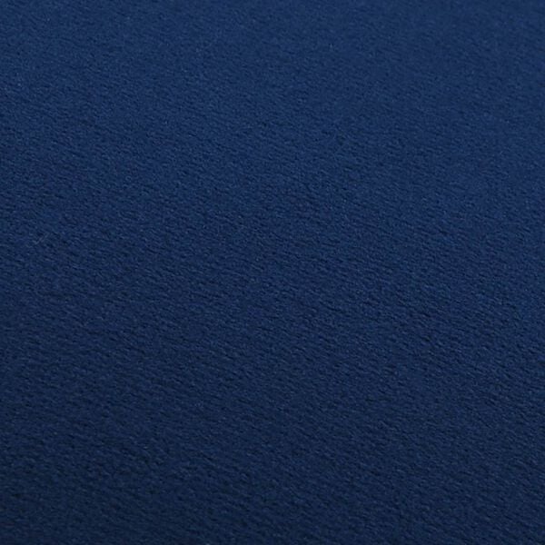 vidaXL Kruk fluweel 28 x 36 cm blauw en goudkleurig