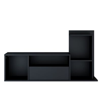 Homemania Tv-meubel Sumatra 120x30x30/65 cm zwart