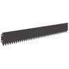 vidaXL Gazonrand 20 pcs 103 x 15 cm Staal Zwart