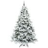 vidaXL Kunstkerstboom met 300 LED met standaard Wit 240 cm PE en PVC