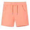 vidaXL Kindershorts met trekkoord 140 neonoranje