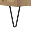 vidaXL Dressoir 69,5x34x90 cm bewerkt hout artisanaal eikenkleur