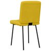 vidaXL Eetkamerstoelen 6 st fluweel geel