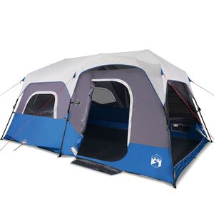 vidaXL Tent 9-persoons waterdicht met LED lichtgroen