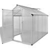 vidaXL Tuinkas met basisframe 4,6 m&sup2; versterkt aluminium