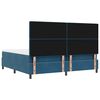 vidaXL Boxspring bed met matras Donkerblauw 200 x 200 cm Fluweel