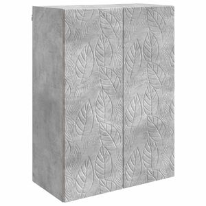 vidaXL Wandkast 66 x 34,5 x 90 cm Bewerkt hout Betongrijs