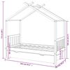 vidaXL Kinderbedframe met lade grenenhout donkergrijs 80x160 cm