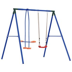vidaXL Buiten Schommelframe met Glijbaan voor tot 3 kinderen