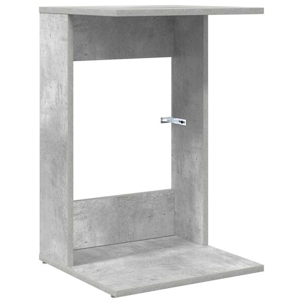 vidaXL Bijzettafel Beton Grijs 40 x 38 x 62,5 cm Bewerkt hout