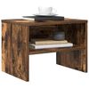 vidaXL Nachtkastje 40x30x30 cm bewerkt hout gerookt eikenkleurig