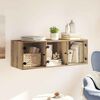 vidaXL Wandkast Artisan Eiken 102 x 37 x 35 cm Bewerkt hout