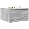 vidaXL Salontafel met lades 70,5x70x40 cm grijs Sonoma
