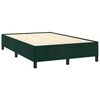vidaXL Boxspring met matras en LED fluweel donkergroen 120x190 cm