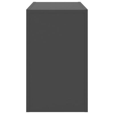 vidaXL 3-delige Salontafelset spaanplaat grijs
