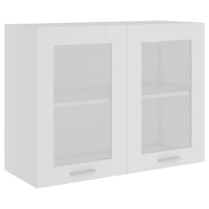 vidaXL Bovenkast Lyon 80x31x60 cm bewerkt hout wit