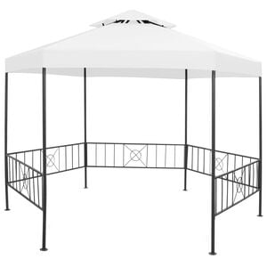 vidaXL Tuinprieel 180 g/m&sup2; 323x275x265 cm wit