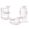vidaXL Tv-meubelen 5 st massief grenenhout