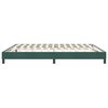 vidaXL Boxspring zonder matras fluweel donkergroen 180x210 cm