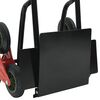 vidaXL Handtrolley Zwart en Rood 64,5 x 49,5 x 114 cm Staal