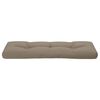 vidaXL Palletkussen 120x40x12 cm stof taupe