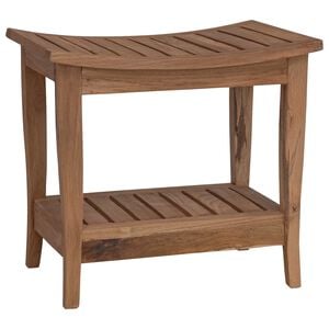 vidaXL Badkamer Bijzettafel Naturel 50 x 35 x 45 cm Massief Teakhout