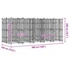 vidaXL Hondenkennel 9,22 m&sup2; staal