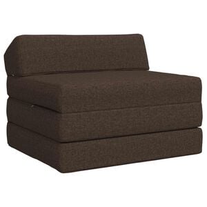 vidaXL Vouwbare Bankbed Taupe 200 x 70 x 10 cm Stof