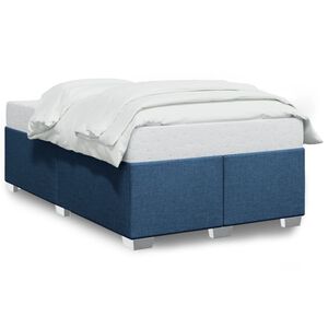 vidaXL Bedframe zonder matras 120x200 cm stof blauw