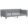 vidaXL Slaapbank 90x190 cm stof lichtgrijs