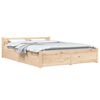 vidaXL Bedframe met lades 140x190 cm