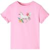 Kindershirt met korte mouwen 116 felroze