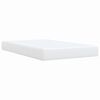 vidaXL Boxspring met matras kunstleer wit 120x200 cm