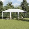 vidaXL Partytent Wit 600 x 400 x 266 cm Polyethyleen en Staal