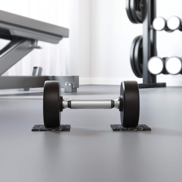 vidaXL Rubberen Roller Zwart Rubber