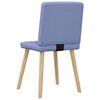 vidaXL Eetkamerstoelen 6 st stof jeansblauw