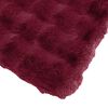vidaXL Neppels Konijnenbont Deken Bordeaux Rood 240 x 270 cm Polyester