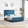 vidaXL Boxspringbed met hoofdeinde Donkerblauw 140 x 190 cm Fluweel