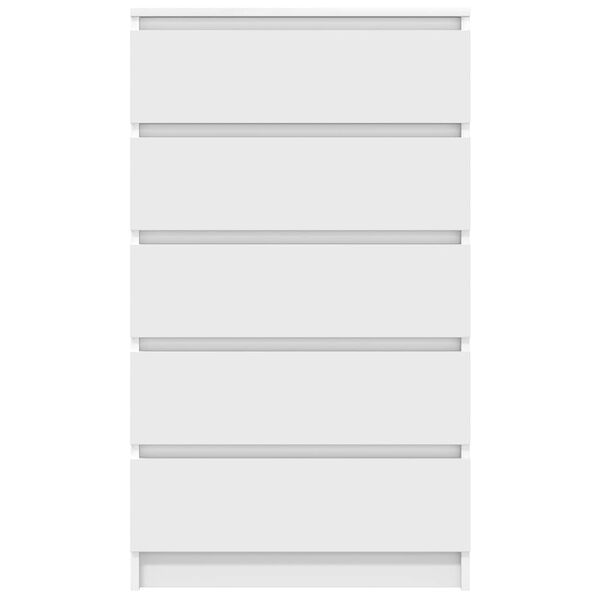 vidaXL Ladekast 60x36x103 cm bewerkt hout wit