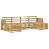 vidaXL Buiten bankenset 6 pcs Wit 257 x 122,5 x 73 cm