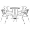 vidaXL 5-delige Tuinset aluminium zilverkleurig